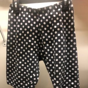 Biker shorts with polka dot pattern